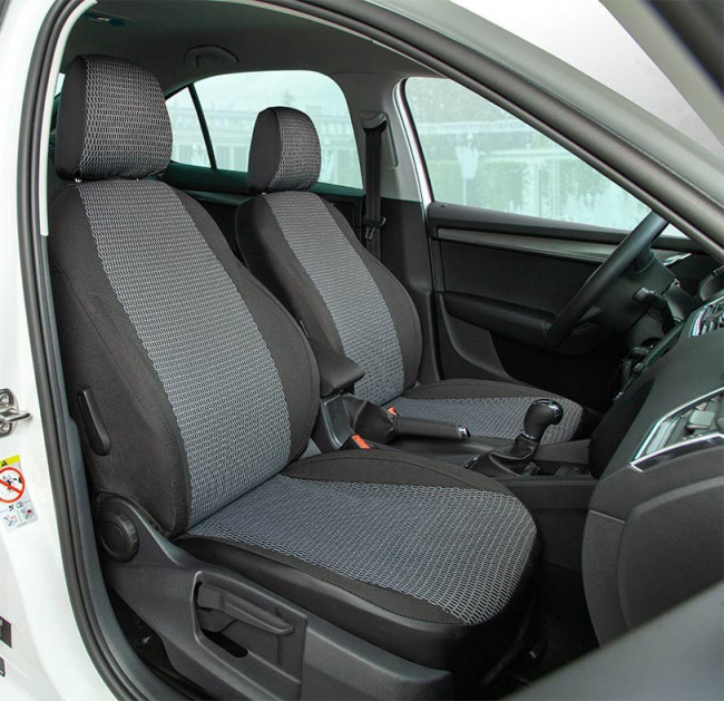 Авточехлы на Citroen C4 II (Picasso) "Классика" жаккард, серый