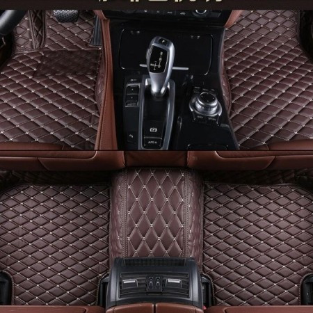 Коврики в салон для Mercedes-Benz G-Класс II (W463) (Рестайлинг) "Ромб" экокожа, коричневый Коврики в салон для Mercedes-Benz G-Класс II (W463) (Рестайлинг) "Ромб" экокожа, коричневый