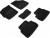 Коврики в салон для Daewoo Matiz II "3D" ворс, черный