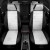 Чехлы в салон Hyundai Solaris II / KIA Rio IV / X-Line "Классика" автолидер, экокожа, черно-белый Чехлы в салон Hyundai Solaris II / KIA Rio IV / X-Line "Классика" автолидер, экокожа, черно-белый